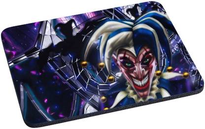 Magic Cases jester cards smile abstraction Non Slip Base Mousepad