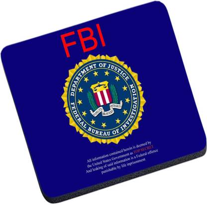 Magic Cases Critical Design FBI Wallpaper Blue Non Slip Base Mousepad