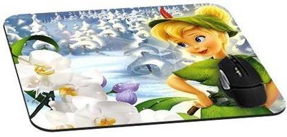 Magic Cases Cute Tinkerbell cartoon Non Slip Base Mousepad