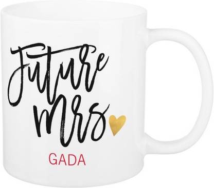 Exoctic Silver Future Mrs.Gada Ceramic Coffee Mug