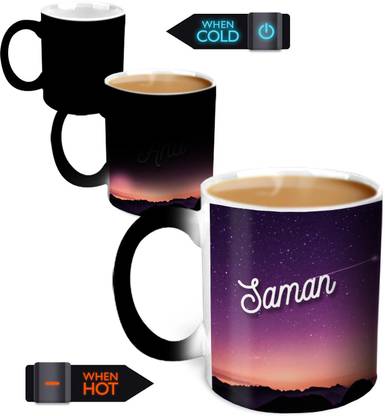 HOT MUGGS You're the Magic… Saman Magic Color Changing Ceramic Coffee Mug
