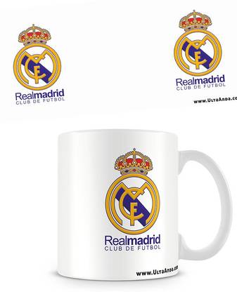 Ulta Anda Real Madrid C.F. White Coffee, 12 Oz, Perfect for Coffee and Tea Lovers - Great Cup for Him or Her At Home or Office Ceramic Coffee Mug