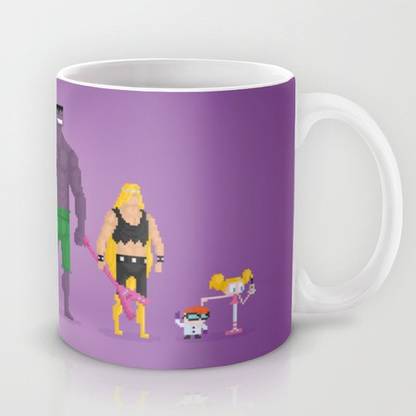 Astrode Dexter'S Lab Pixel Nostalgia Ceramic Coffee Mug