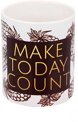 PropShop24 MAKE TODAY COUNT Ceramic Coffee Mug