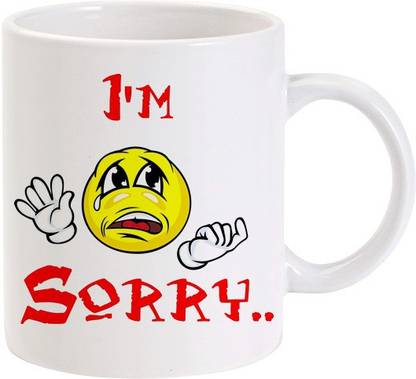 Lolprint I am Sorry Crying Face Ceramic Coffee Mug