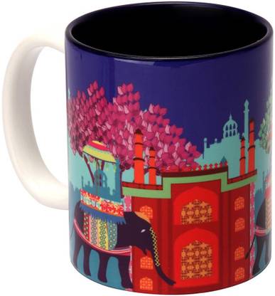 THE ELEPHANT COMPANY Mug Elephant Savari Ceramic Coffee Mug