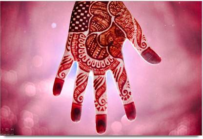 Mehandi Art Hand Paper Print