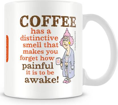 Aunty Acid How painful it is to be awake Ceramic Coffee Mug