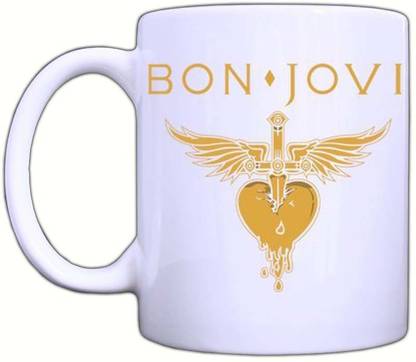 Muggies Magic Bon Jovi Band Logo 11 Oz Ceramic Coffee Mug