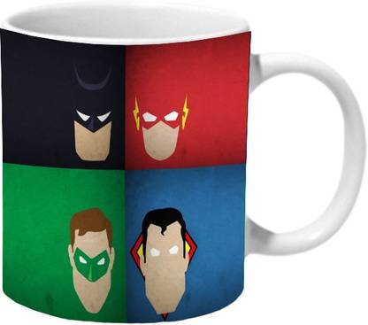 Mooch Wale Superhero Justice League Of America Ceramic Coffee Mug