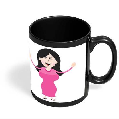 POSTERGUY Big Boob Happy Girl Cartoon Ceramic Coffee Mug