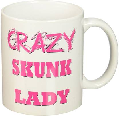 Muggies Magic Crazy Skunk Lady Ceramic Coffee Mug
