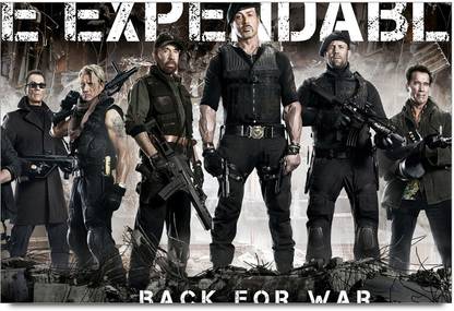 The Expendables Team Paper Print