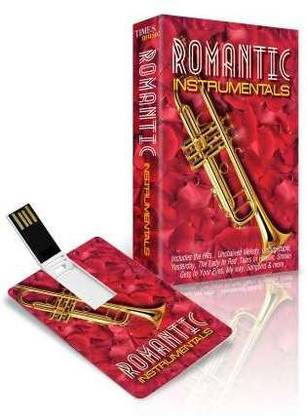 Music card: ROMANTIC INSTRUMENTAL (320 kbps MP3 Audio) Pendrive Standard Edition