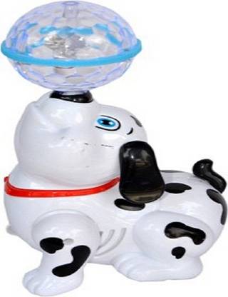 VABA DANCING DOG WITH FLASH LIGHTS AND 360 DEGREE ROTATION