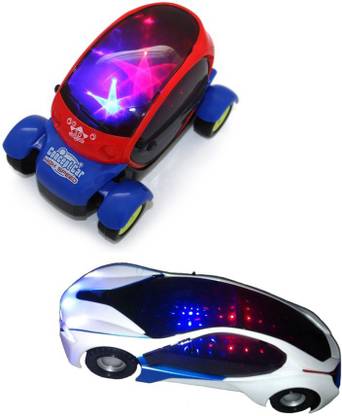 NEW PINCH combo of 3d LED Light And Music Car(size- small)