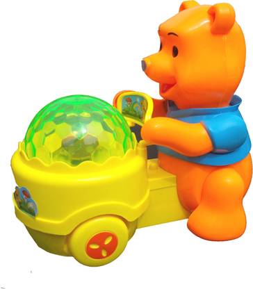 Volik Multicolour musical teddy with multicolor lights