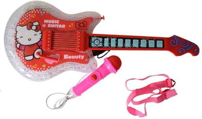 Bubble Hut Hello Kitty Musical Guitar with Mic