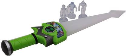 HAPPIESTA B/o Ben 10 Sword with 3 Alien figures Maces & Swords