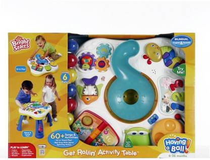 Bright Starts Having A BAll Get Rollin' Activity Table