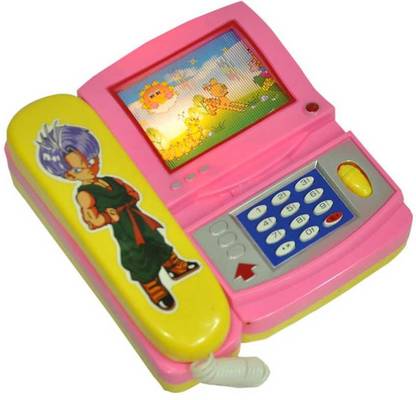 NEW PINCH Multicolor Musical Phone with Cartoon Moving Screen