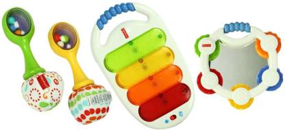 FISHER-PRICE Musical 3 Pack Combo Gift Pack - White