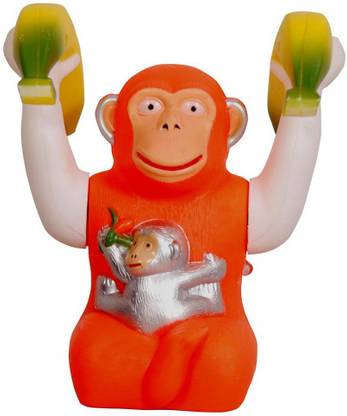 AM Enterprises Multicolour Moving & Jumping Monkey Musical Toy
