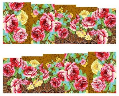SENECIO™ Rose Flower Full Wraps Nail Art Manicure Decals Water Transfer Stickers 1 Sheet