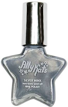 AllyKats Nontoxic Sparkle Peel Off Silver Minx (Pack Of ) Silver