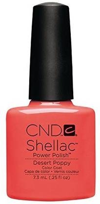 CND Nail Products Cnd Shellac Power Polish Open Road Collection Desert Poppy CND002 Desert