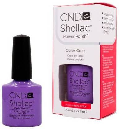 CND Cosmetics Cnd Shellac Spring Sweet Dreams Collection Lilac Longing Gel Uv Lilac