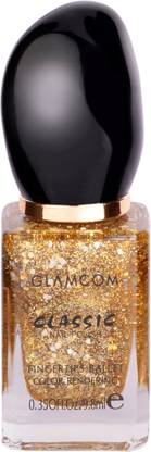 Glamcom Nail Polish Golden Sparkle