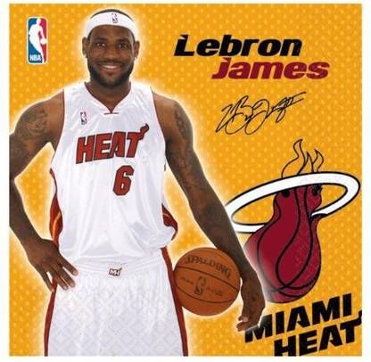 Amscan Miami Heat Lebron James Basketball - Lunch Napkins Party Accessory Multicolor Cloth Napkins