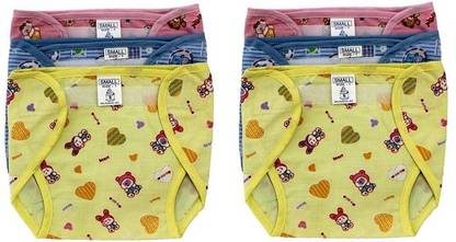 Super Baby Pack of 6, Multicolor (12-18 Months) New Just Born 100% Double Cotton Thick Cloth Washable Reusable