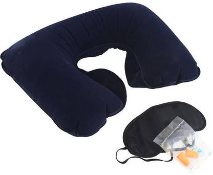 MK Huezzz Anti Noise Earplug Neck Pillow & Eye Shade