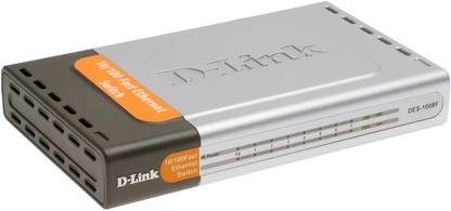 D-Link 8-Port 10/100Mbps switch with 100 base-FX fiber Port 8 Ports 10/100 Network Switch