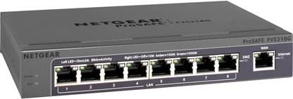 NETGEAR FVS318G ProSafe 8-port Gigabit VPN Firewall 8 Ports 100 Mbps Unmanaged Network Switch
