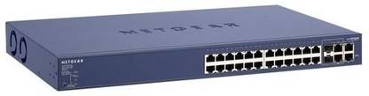 NETGEAR 24-port PoE Smart Switch with Gigabit Ports 28 Ports 10/100 Mbps Smart Network Switch