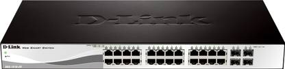 D-Link DES-1210-28 24 PORT 10/100 + 4 SFP MANAGED SWITCH 24 Ports 100 Mbps Smart Network Switch