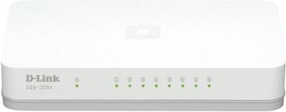 D-Link 8-Port 10/100/1000 Mbps Unmanaged Switch 8 Ports 1000 Mbps Unmanaged Network Switch