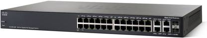CISCO SG300-28P 28-port Gigabit Poe Managed Switch - SRW2024P-K9-Eu 24 Ports 10 Mbps Network Switch