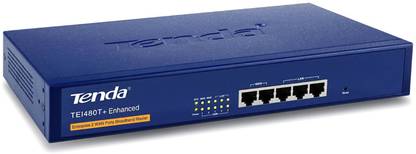 TENDA Load Balance Broadband Router with Dual WAN Port 5 Ports 10||100 Network Switch