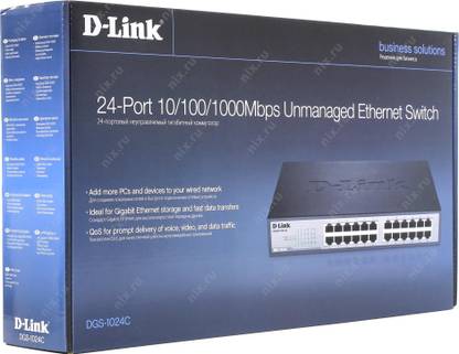 D-Link DGS-1024C 24 Ports 1000 Mbps Unmanaged Network Switch