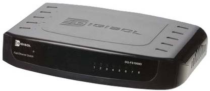 DIGISOL 8-Port 10/100 Ethernet Switch 8 Ports 10/100 Mbps Unmanaged Network Switch