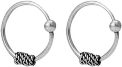 abhooshan Sterling Silver Plated Sterling Silver Nose Ring Set
