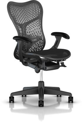 HermanMiller Mirra 2 - Graphite Triflex back : Graphite Seat : Triflex Polymer Synthetic Fiber Office Arm Chair