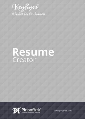 Pinsoftek Resume Creator - Single User