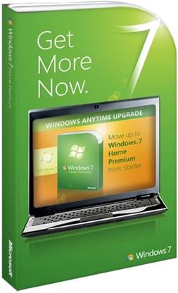 MICROSOFT Windows Anytime Upgrade Win 7 Starter to Win 7 Home Premium 32/64 bit