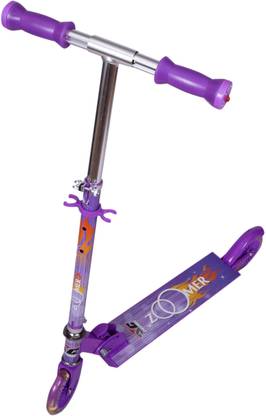 COSMIC ZOOMER OS LED 2 WHEEL FLASHING KIDS KICK SCOOTER PURPLE