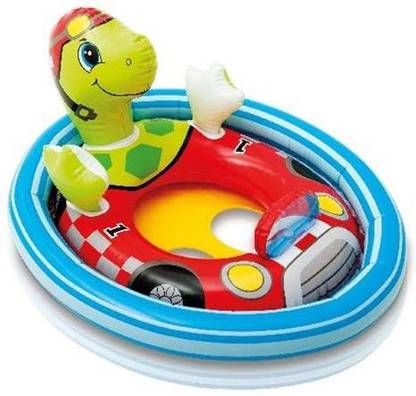 KC Intex See-Me Sit Pool Float Turtle - 59570NP (30In X 23In)
